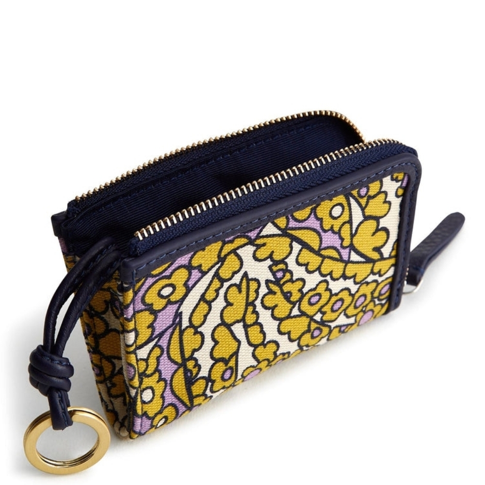 Vera Bradley Tiny Garden Zip Card Pouch